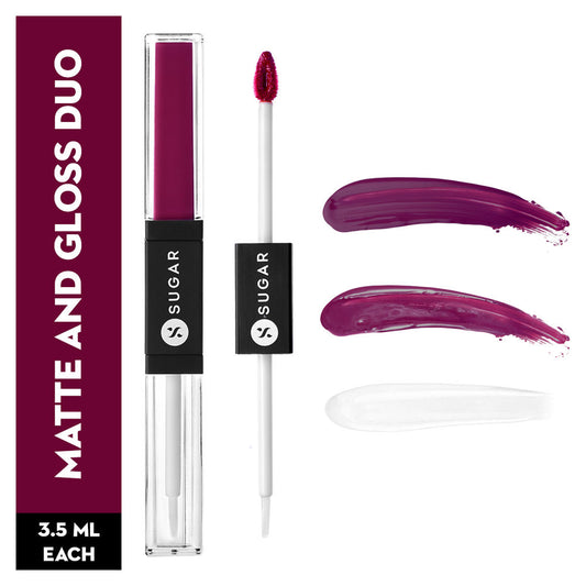 SUGAR Smudge Me Not Lip Duo - 08 Wine And Shine (Sangria) (3.5ml)