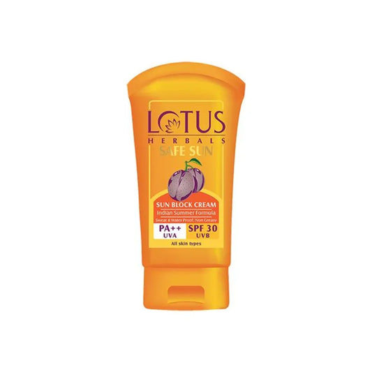 Lotus Herbals Safe Sun Sun Block Cream PA++ - SPF 30, 50 g