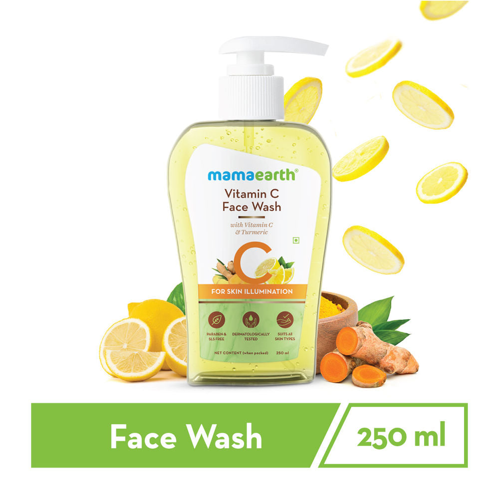 Mamaearth Vitamin C Face Wash With Vitamin C And Turmeric For Skin Illumination (250ml)