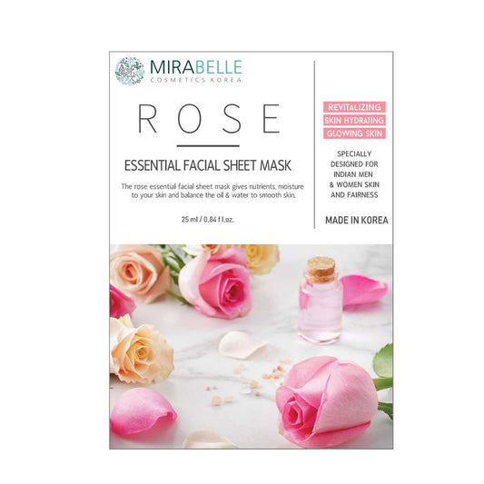 Mirabelle Korea Rose Essential Facial Sheet Mask (25ml)