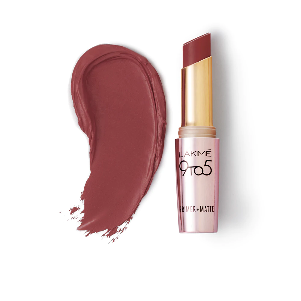 Lakme 9 To 5 Primer + Matte Lipstick - MP12 Dusty Pink