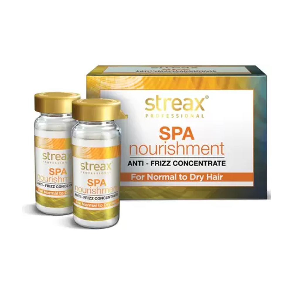 Streax Professional Spa Nourishment Anti frizz concentrate 10X 6Nos  (60 ml)