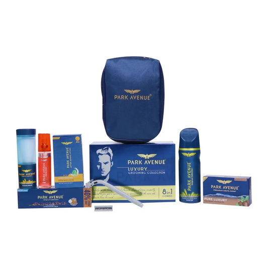 Park avenue Luxury Grooming Collection For Men With Free Travel Pouch, 7 pcs