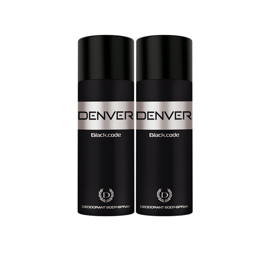 Denver Men Set of 2 Black Code Deodorant Body Sprays