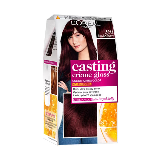 L'Oreal Paris Casting Creme Gloss Hair Color - 360 Black Cherry (87.5gm+72ml)