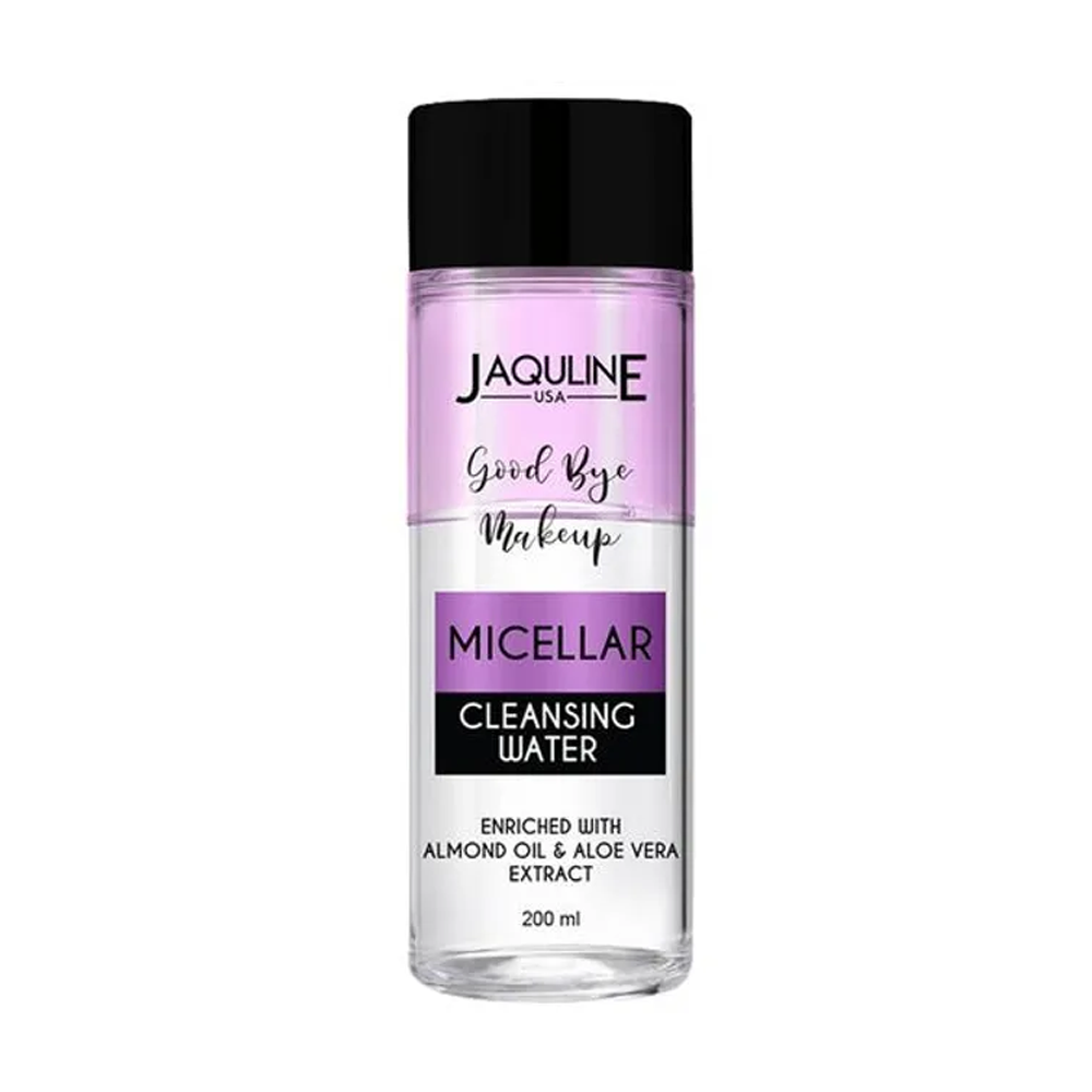 Jaquline USA Good Bye Makeup Micellar Cleansing Water - Paraben & Cruelty Free, 200 ml