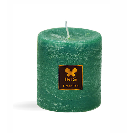 IRIS Green Tea Aromatic Pillar Candle 220g