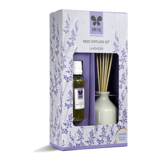 Reed Diffuser Set Ceramic With Reeds in Lavender Colour