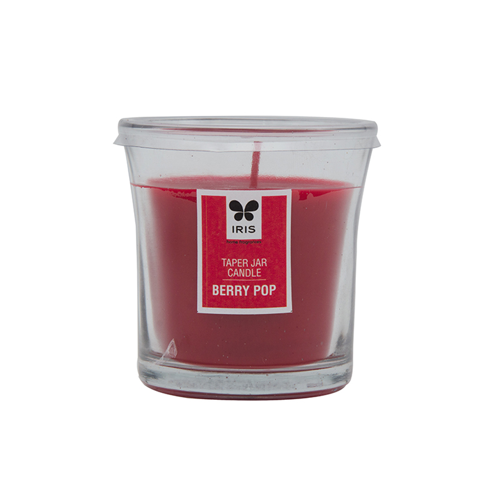 IRIS Berry Pop Taper Jar Candle 110g