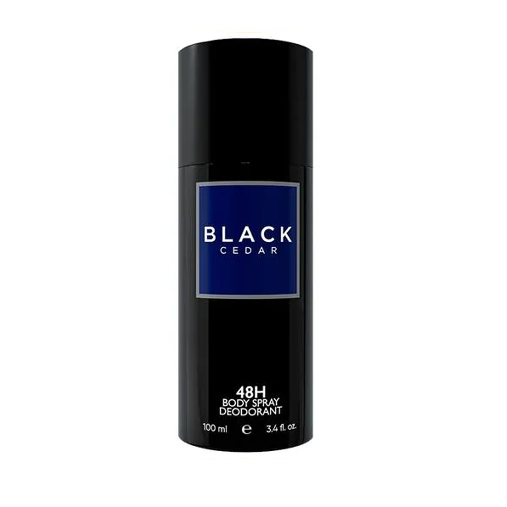 ColorBar 48H Body Spray Deodorant - Black Cedar, Long-Lasting Freshness, For Men, 100 ml
