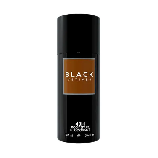 ColorBar 48H Body Spray Deodorant - Black Vetiver, Long-Lasting Freshness, For Men, 100 ml