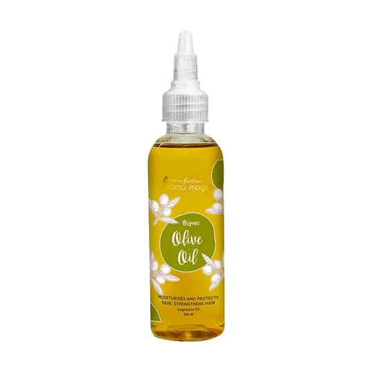 Aroma Magic Organic Olive Oil - Moisturises & Protects Skin & Hair, Rich In Vitamins & Proteins, 100 ml