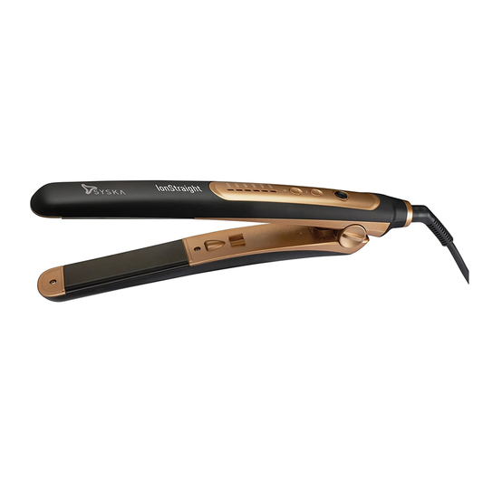 SYSKA HS2021i Ionic Hair Straightener (Black Golden)