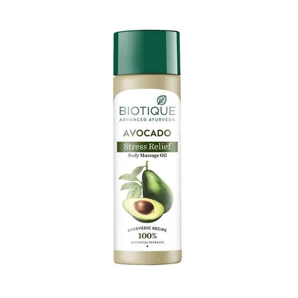 Biotique Body Massage Oil - Avocado Stress Relief, Bio Cado, 200 ml