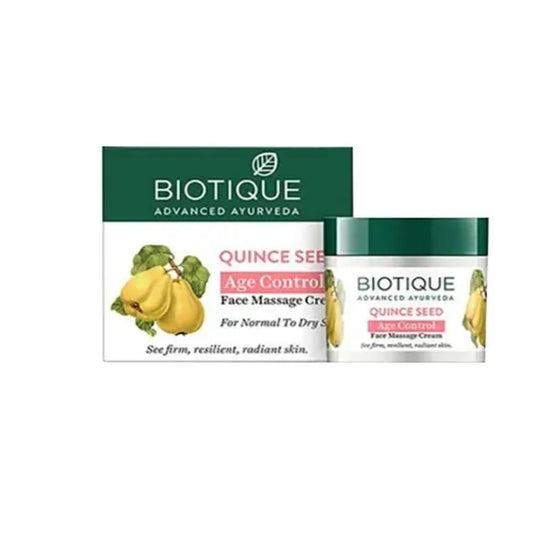 Biotique Anti-Ageing Face Massage Cream - Quince Seed, See Firm, Resilient, Radiant Skin, 50 g