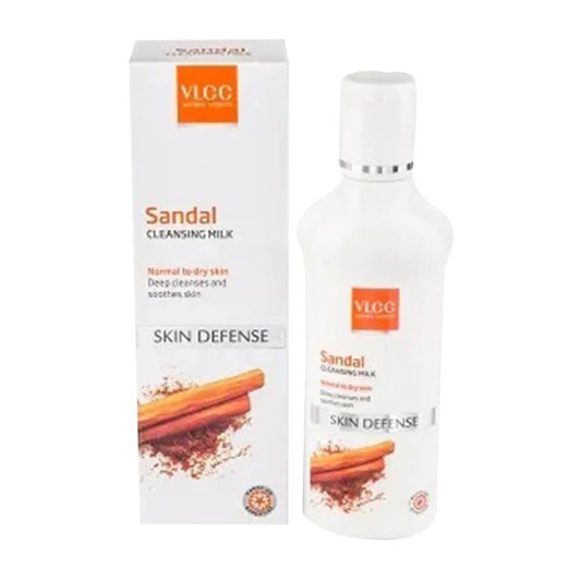 VLCC Sandal Skin Defense Cleansing Milk - Normal to Dry Skin (100ml)
