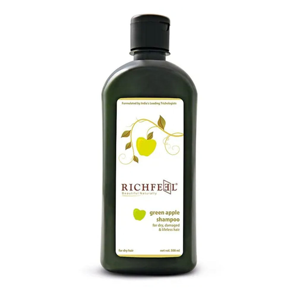 Richfeel Natural Green Apple Shampoo - 500 ml