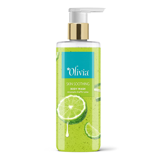 Olivia Body Wash, Skin Soothing Gel Wash with Aromatic Kaffir 250ml - Free from Paraben, Silicone, Harmful Chemicals