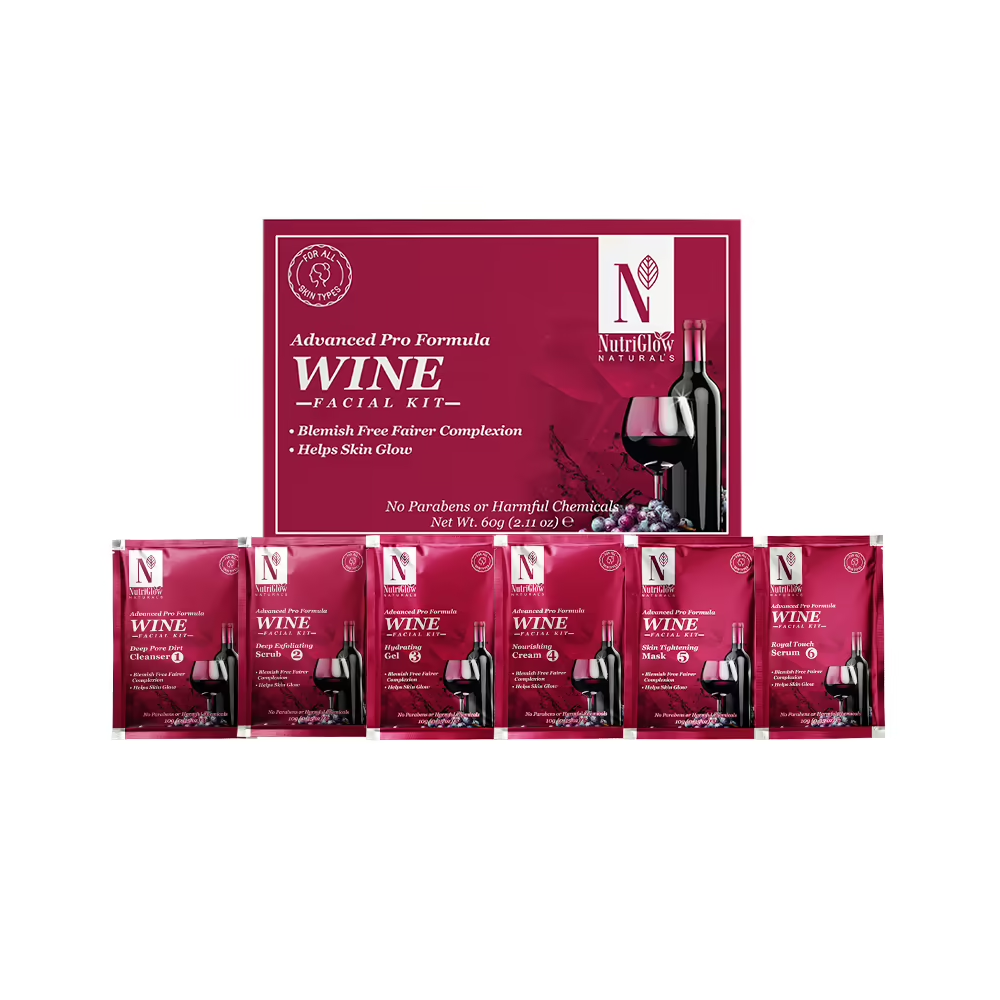 NutriGlow Natural's Advanced Pro Wine Facial Kit (60 g)