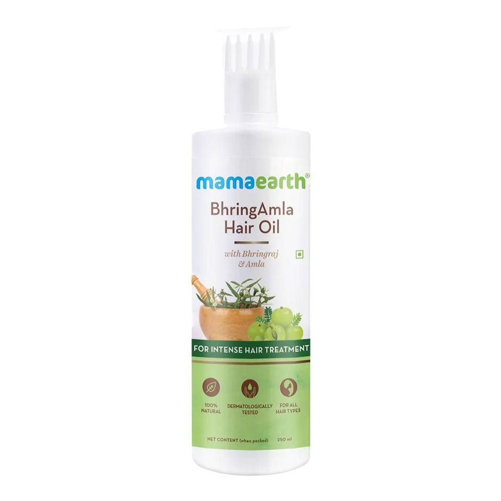 Mamaearth Bhringamla Hair Oil - 100% Natural, Dermatologically Tested, 250 ml