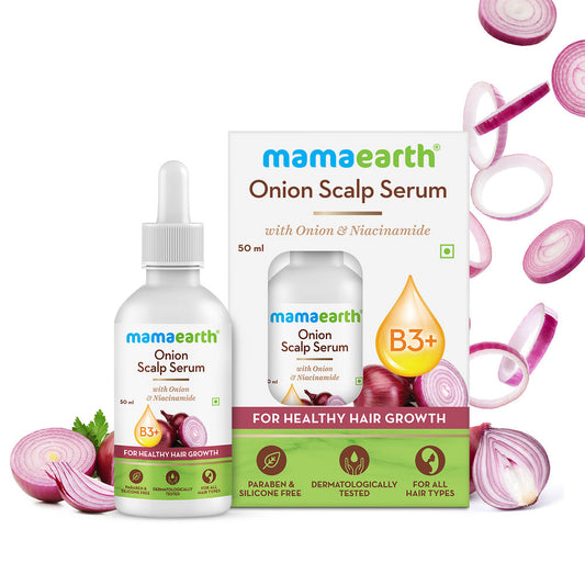 Mamaearth Onion Scalp Serum with Onion & Niacinamide for Healthy Hair Growth (50ml)