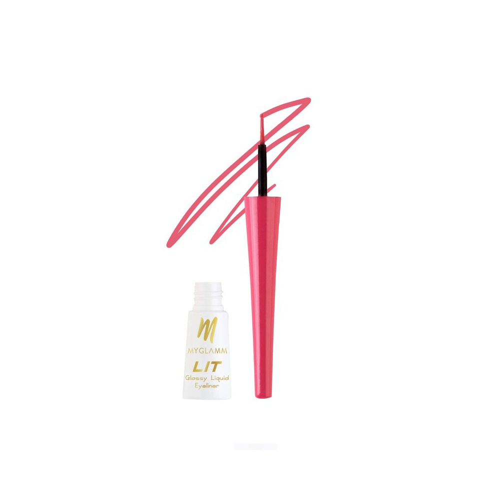 MyGlamm LIT Glossy Liquid Eyeliner - 01 Pink Rave