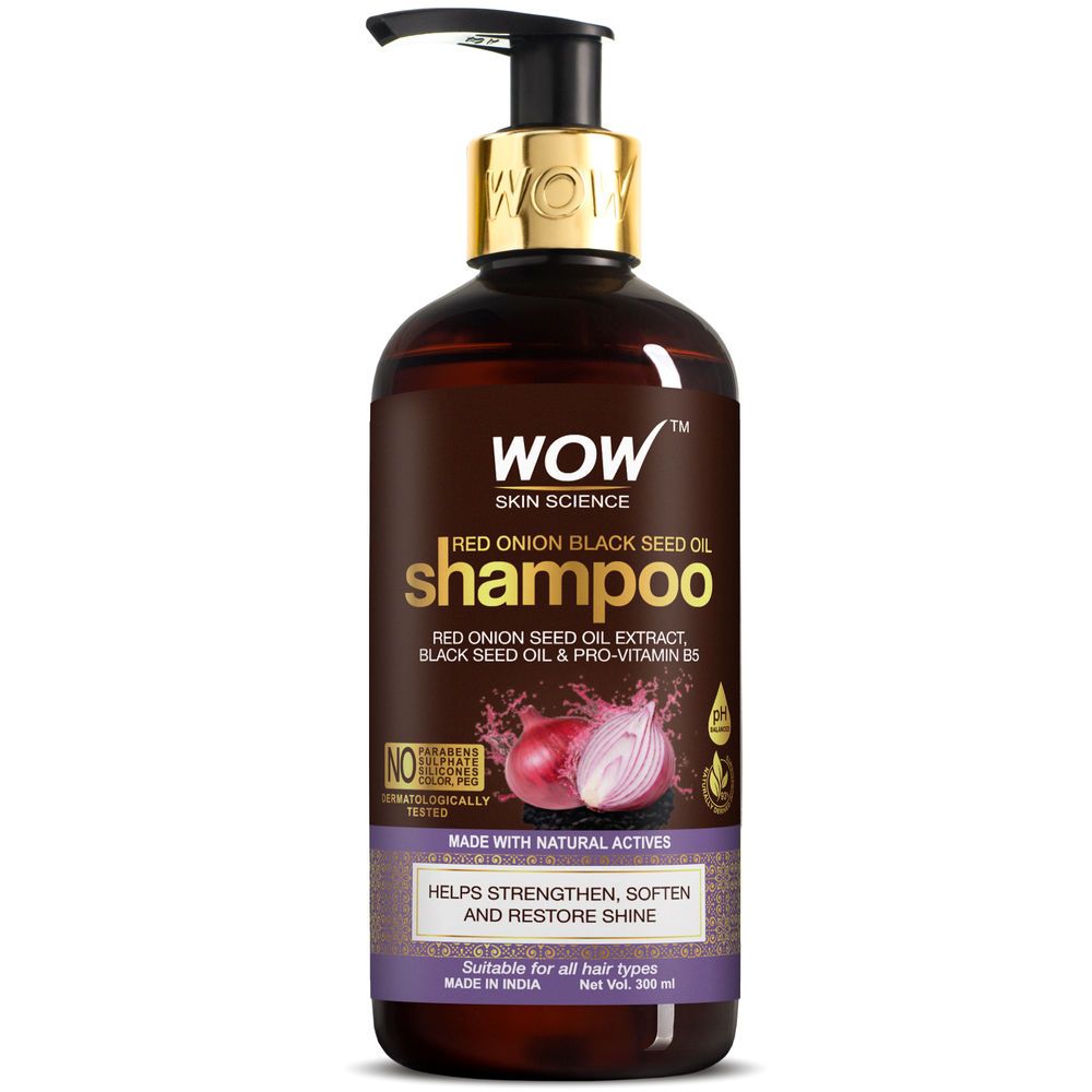 WOW Skin Science Red Onion Black Seed Oil Shampoo 500ml