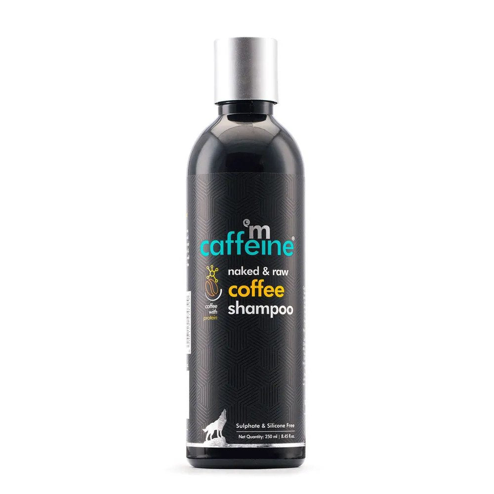 MCaffeine Naked & Raw Coffee Shampoo For Hair Fall Control with Protein & Argan Oil (250ml)