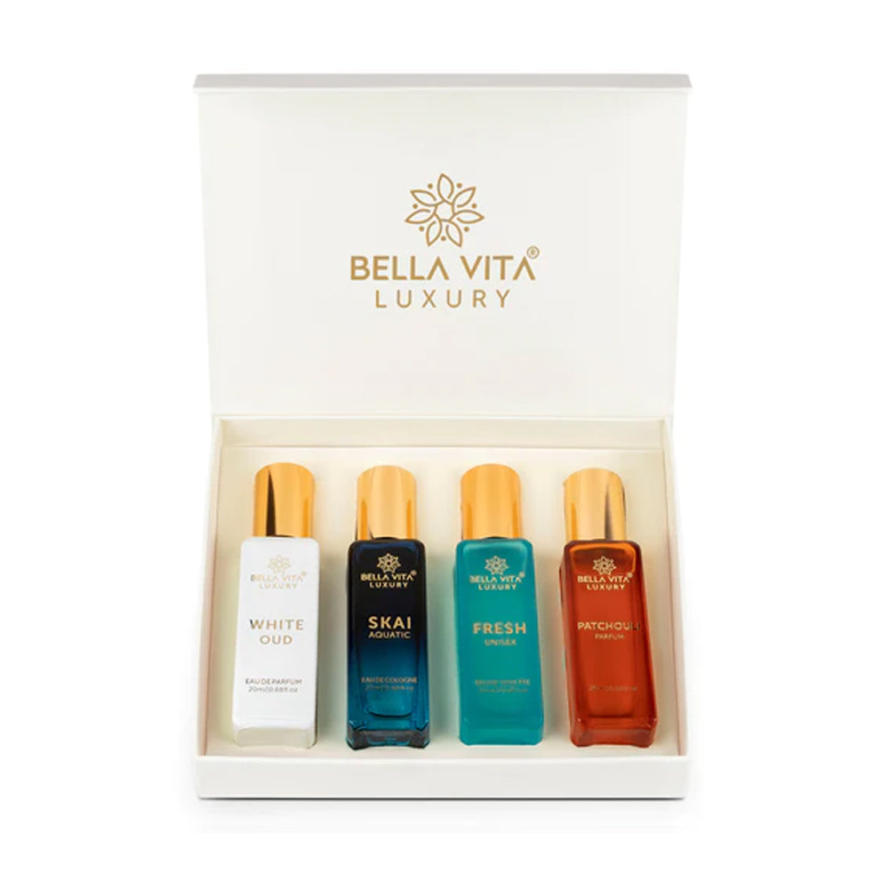 Bella Vita Luxury Unisex Luxury Perfume Gift Set 4x20ml