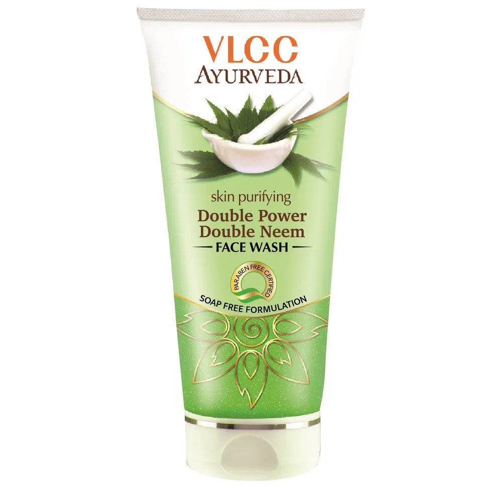 VLCC Ayurveda Skin Purifying Double Power Double Neem Face Wash (100ml)
