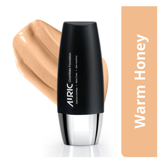 Auric CoverMatte Foundation, Warm honey 1103