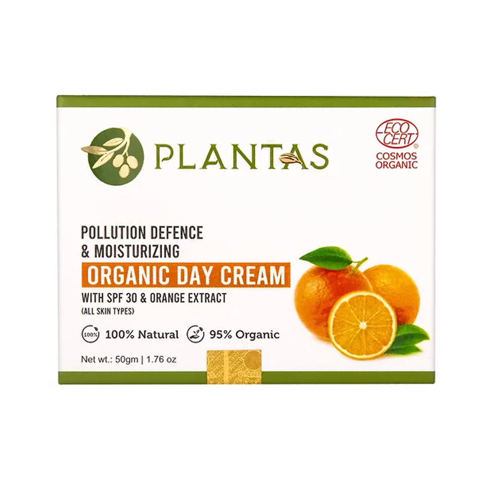 Plantas Organic Day Cream with SPF 30 - Pollution Defence 50g