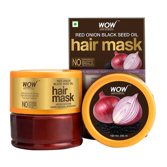 WOW Skin Science Red Onion Black Seed Oil Hair Mask (200ml)