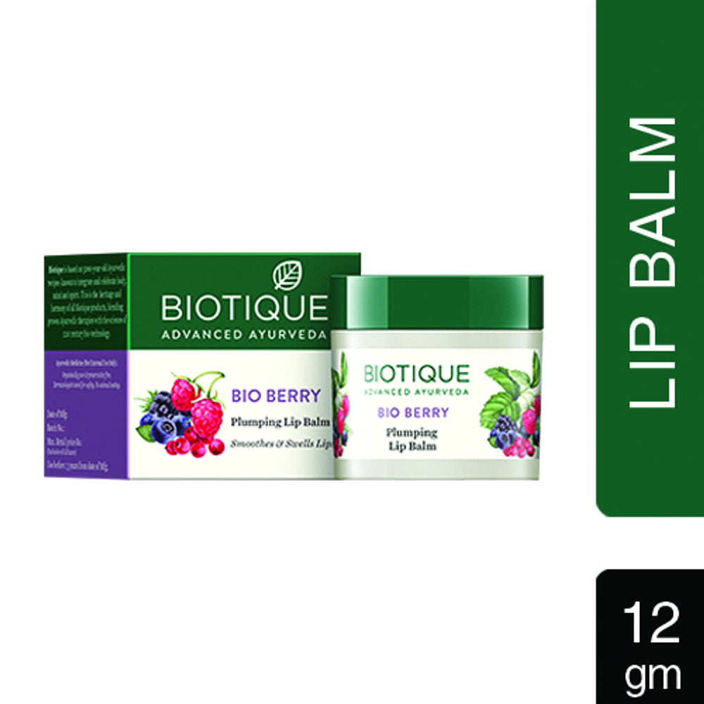 Biotique Bio Berry Plumping Lip Balm Smoothes & Swells Lips (12gm)