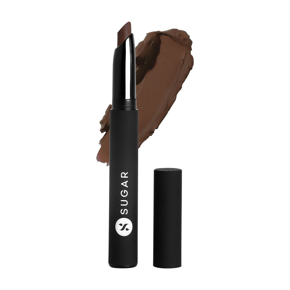 SUGAR Matte Attack Transferproof Lipstick - 14 Caffeine Bandit (Chocolate Brown) (2gm)
