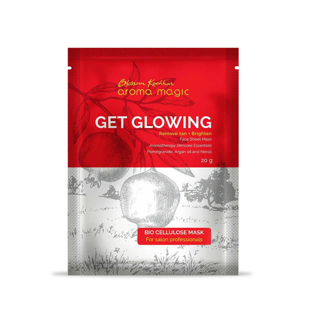 Aroma Magic Get Glowing Sheet Mask Pack Of 5 (100gm)