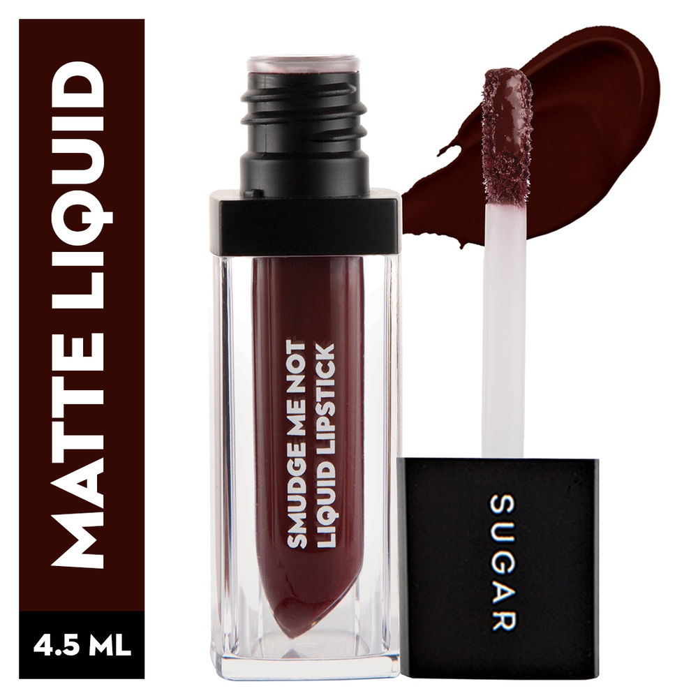 SUGAR Smudge Me Not Liquid Lipstick - 21 Aubergine Queen (4.5ml)