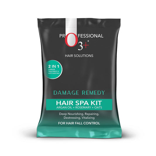 O3+ Damage Remedy Hair Spa Kit with Argan Oil for Hair Fall Control