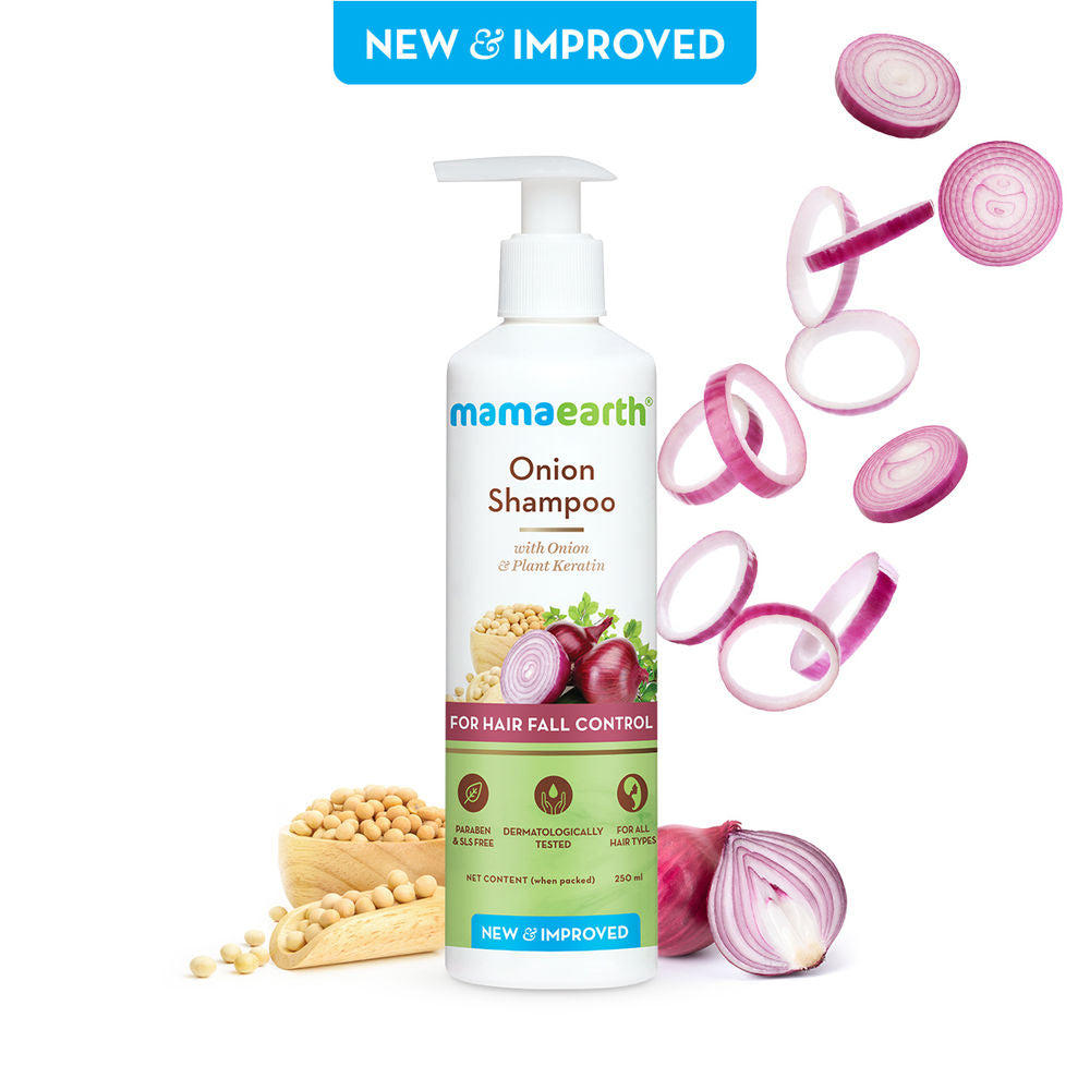 Mamaearth Onion Hair Fall ControlÂ Shampoo For Hair With onion & Plant Keratin (250ml)