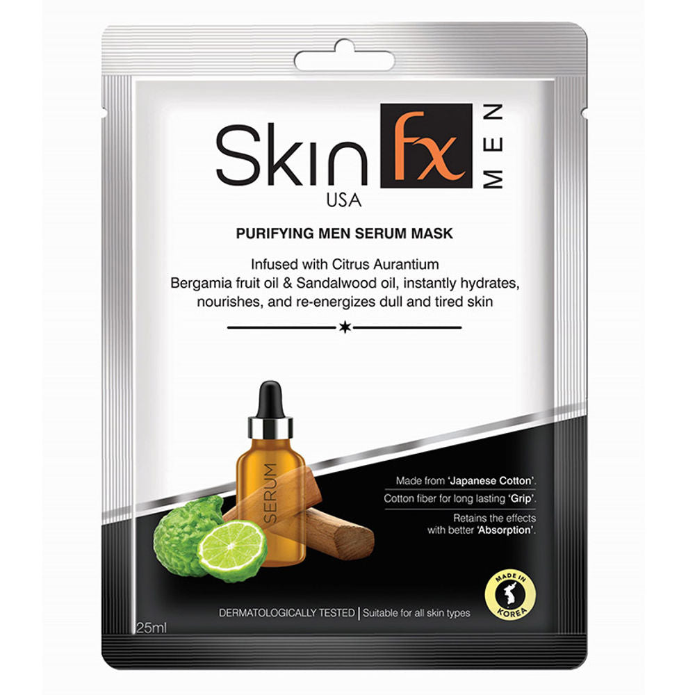 Skin Fx Purifying Men Serum Mask For Dull & Tired Skin (25ml)