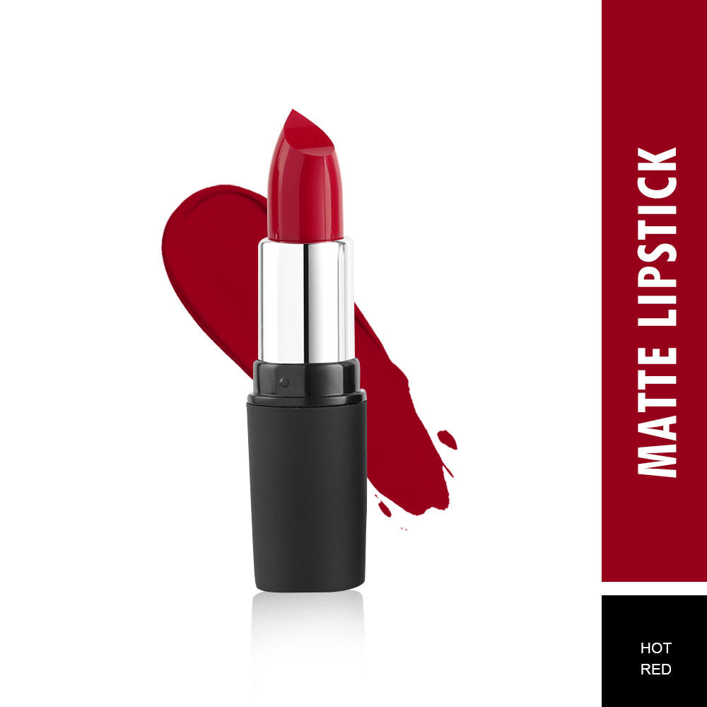 Swiss Beauty Pure Matte Lipstick - 221 Hot Red (3.8g)