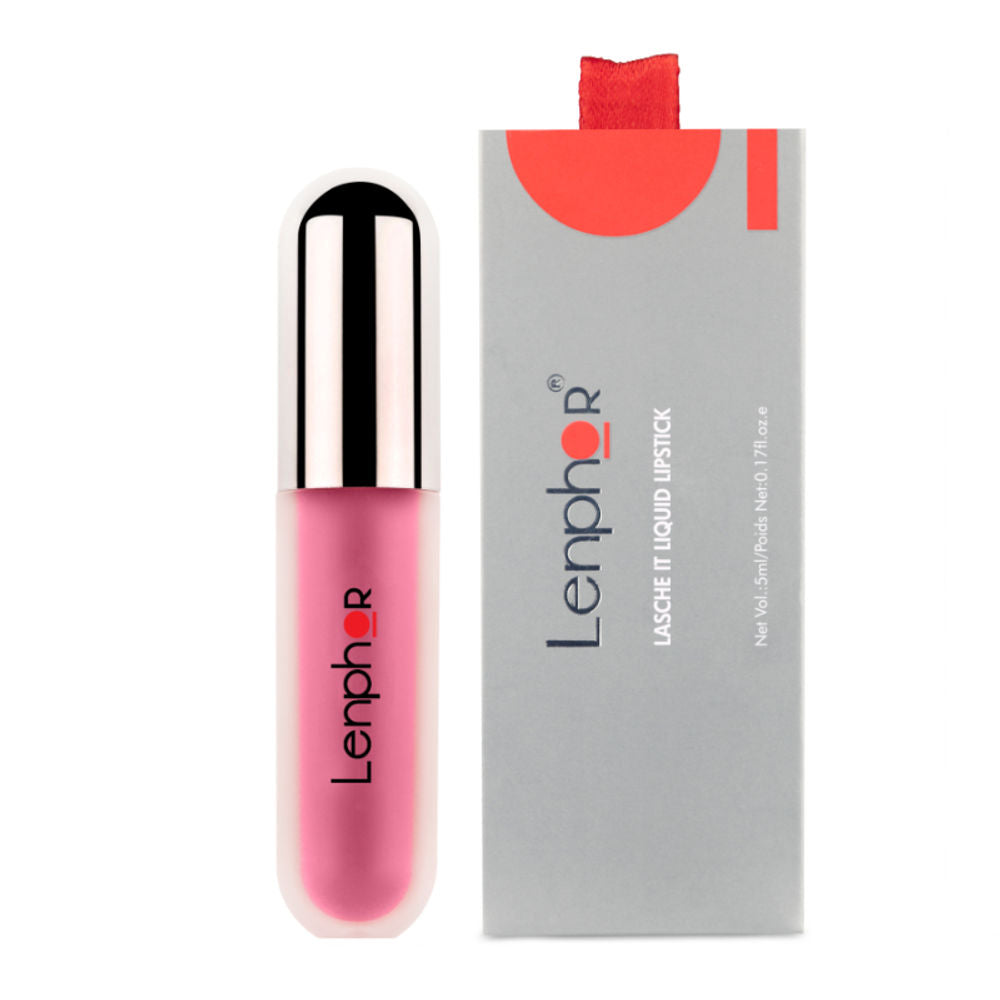 Lenphor Lasche It Liquid Lipstick - Pink Dust 08 (5ml)