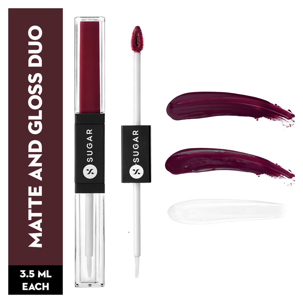 SUGAR Smudge Me Not Lip Duo - 25 Very Mulberry (Deep Berry) (3.5ml)