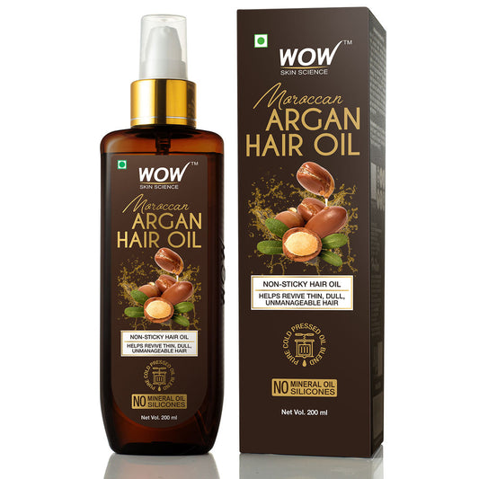 WOW Skin Science Moroccan Argan Hair Oil (200ml)